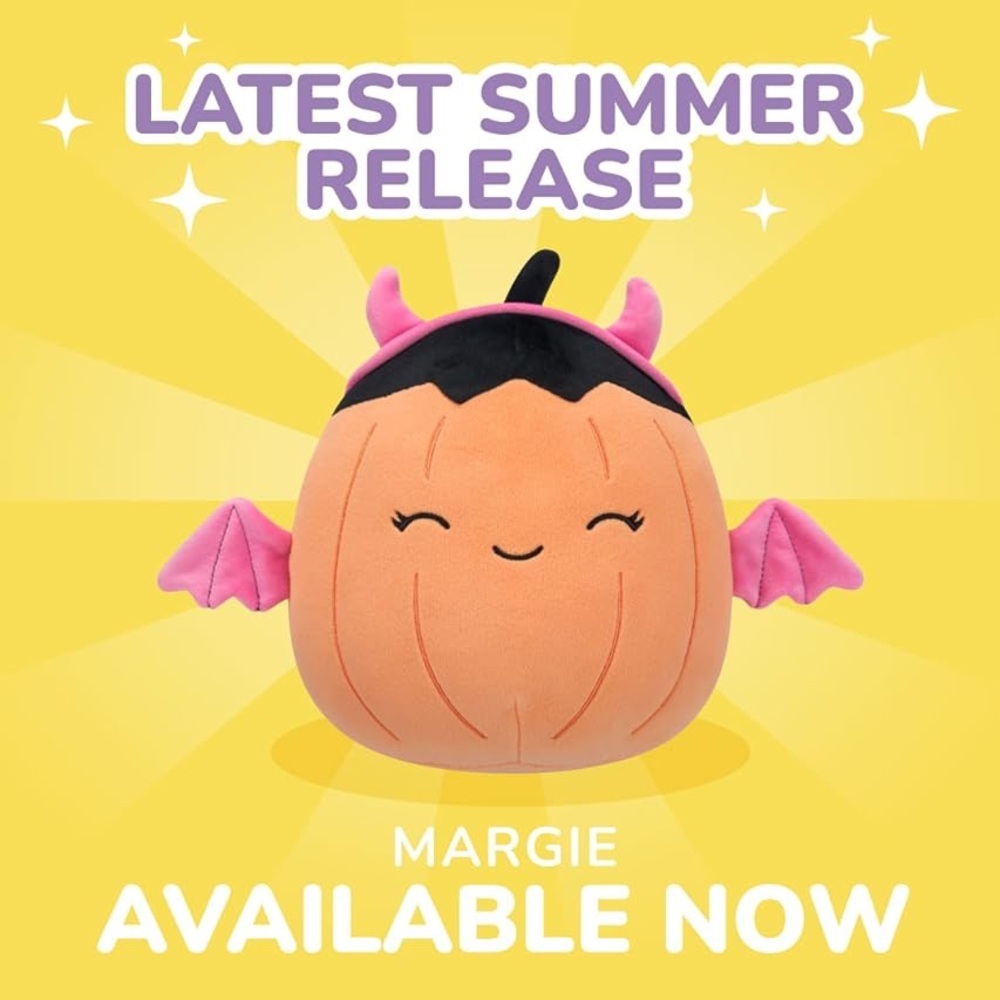 Margie the cute Pumkin Bat w/pink wings Squishmallow - Picture 4 of 9